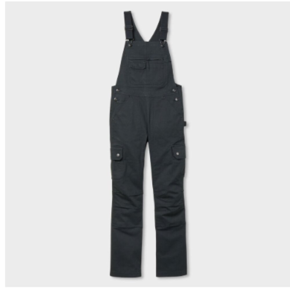 Women's DuluthFlex Fire Hose Bib Overalls - Black - Size M - 31" Inseam